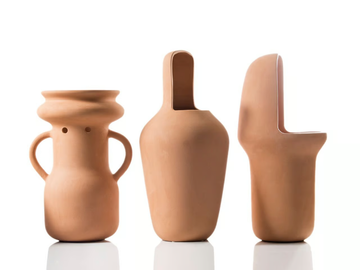 GARDENIAS N.1 - Low terracotta garden vase by BD Barcelona Design - view 3